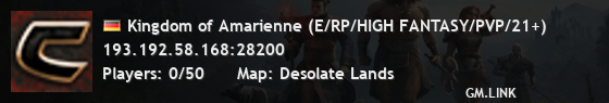 Kingdom of Amarienne (E/RP/HIGH FANTASY/PVP/21+)