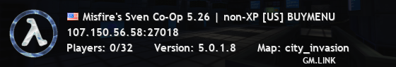 Misfire's Sven Co-Op 5.26 | non-XP [US] BUYMENU