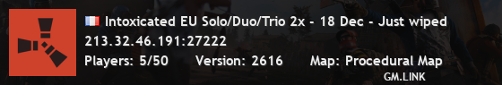 Intoxicated EU Solo/Duo/Trio 2x - 18 Dec - Just wiped