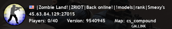 |Zombie Land!|ZRIOT|Back online!|!models|rank|Smexy's