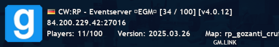 CW:RP - Eventserver ★EGM★ [12 / 100] [v4.0.12]