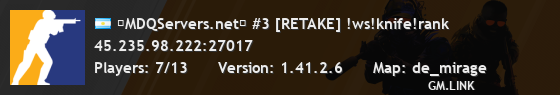 ⭐MDQServers.net⭐ #3 [RETAKE] !ws!knife!rank