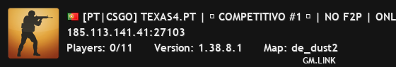 [PT|CSGO] TEXAS4.PT | ☆ COMPETITIVO #1 ☆ | NO F2P | ONLINE