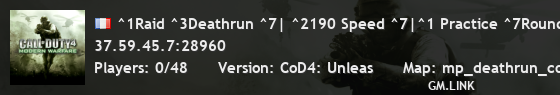 ^1Raid ^3Deathrun ^7| ^2190 Speed ^7|^1 Practice ^7Round | raid-gaming.net |^2 Special Events, Ghost Run ^7| Custom Death Run Mod