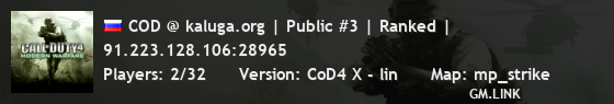 COD @ kaluga.org | Public #3 | Ranked |