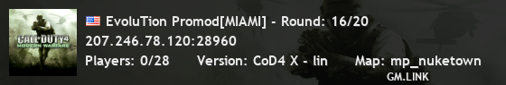 EvoluTion Promod[MIAMI] - Round: 2/20