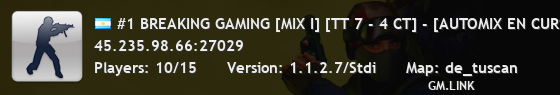#1 BREAKING GAMING [MIX I] [TT 9 - 4 CT] - [MIX EN CURSO]