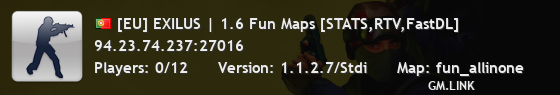 [EU] EXILUS | 1.6 Fun Maps [STATS,RTV,FastDL]