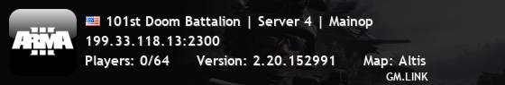 101st Doom Battalion | Server 4 | Mainop