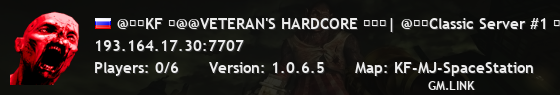 @��KF �@@VETERAN'S HARDCORE ���| @��Classic Server #1 ���|