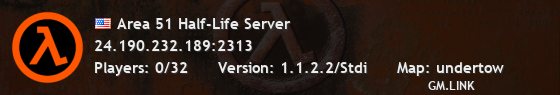 Area 51 Half-Life Server