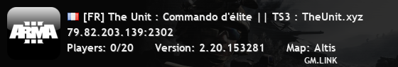 [FR] The Unit : Commando d'élite || TS3 : TheUnit.xyz