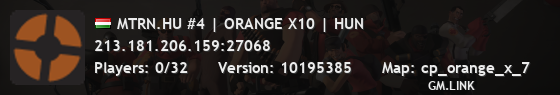 MTRN.HU #4 | ORANGE X10 | HUN