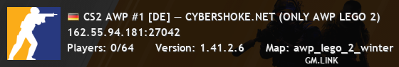 CS2 AWP #1 [DE] — CYBERSHOKE.NET (ONLY AWP LEGO 2)
