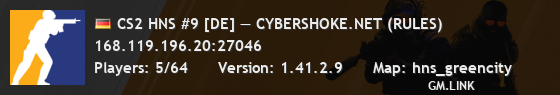 CS2 HNS #9 [DE] — CYBERSHOKE.NET (RULES)