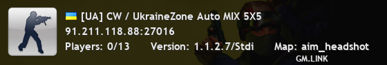 [UA] CW / UkraineZone Auto MIX 5X5