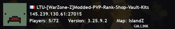 LTU-[WarZone-Z]Modded-PVP-Rank-Shop-Vault-Kits