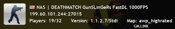 NAS | DEATHMATCH GunSLinGeRs FastDL 1000FPS