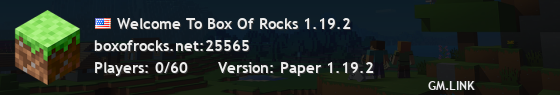 Welcome To Box Of Rocks 1.19.2