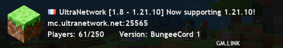 UltraNetwork [1.8 - 1.21.10] Now supporting 1.21.10!