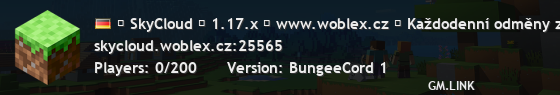 ❱ SkyCloud ❱ 1.17.x ❱ www.woblex.cz ❱ Interaktivní menu pro ovládání ostrova!