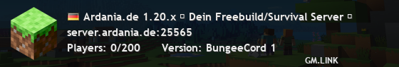 Ardania.de 1.20.x ❤ Dein Freebuild/Survival Server ❤