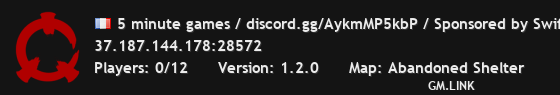 5 minute games / discord.gg/AykmMP5kbP / Sponsored by Swiftnode