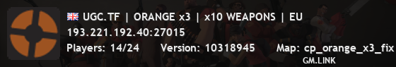 UGC.TF | ORANGE x3 | x10 WEAPONS | EU