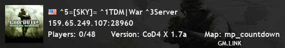 ^5=[SKY]= ^1TDM|War ^3Server