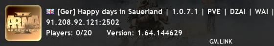 [Ger] Happy days in Sauerland | 1.0.7.1 | PVE | DZAI | WAI |