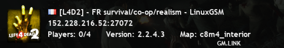 [L4D2] - FR survival/co-op/realism - LinuxGSM