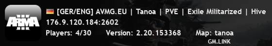 [GER/ENG] AVMG.EU | Tanoa | PVE | Exile Militarized | Hive