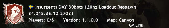 Insurgents DAY 30bots 120hz Loadout Respawn