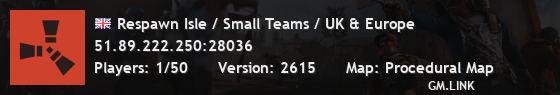 Respawn Isle / Small Teams / UK & Europe