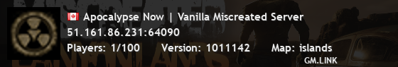 Apocalypse Now | Vanilla Miscreated Server