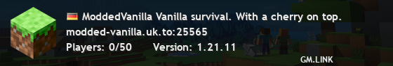 ModdedVanilla Vanilla survival. With a cherry on top.