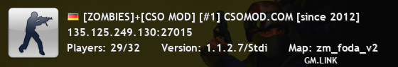 [ZOMBIES]+[CSO MOD] [#1] CSOMOD.COM [since 2012]