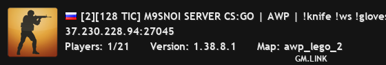 [2][128 TIC] M9SNOI SERVER CS:GO | AWP | !knife !ws !gloves