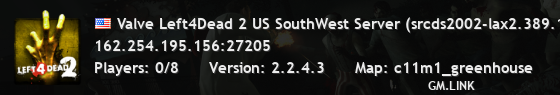 Valve Left4Dead 2 US SouthWest Server (srcds2002-lax2.389.191)