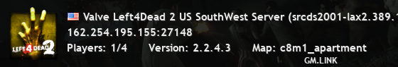 Valve Left4Dead 2 US SouthWest Server (srcds2001-lax2.389.134)