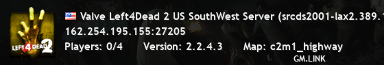 Valve Left4Dead 2 US SouthWest Server (srcds2001-lax2.389.191)