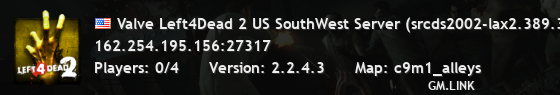 Valve Left4Dead 2 US SouthWest Server (srcds2002-lax2.389.303)