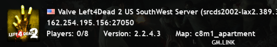 Valve Left4Dead 2 US SouthWest Server (srcds2002-lax2.389.36)