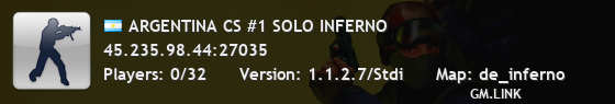 ARGENTINA CS #1 SOLO INFERNO