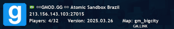 ☢️GMOD.GG ┇️ Atomic Sandbox Brazil