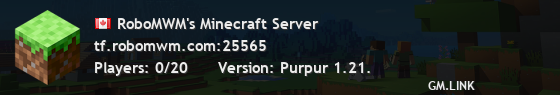 RoboMWM's Minecraft Server