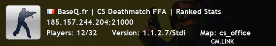 BaseQ.fr | CS Deathmatch FFA | Ranked Stats