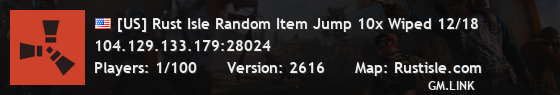 [US] Rust Isle Random Item Jump 10x Wiped 12/4
