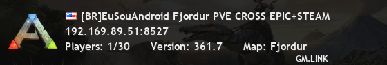 [BR]EuSouAndroid Fjordur PVE CROSS EPIC+STEAM