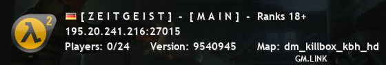 [ Z E I T G E I S T ]  -  [ M A I N ]  -  Ranks 18+